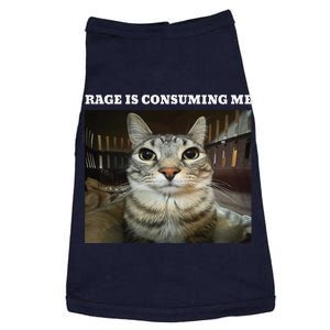 Rage Is Consuming Me Cat Meme Doggie Tank