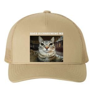 Rage Is Consuming Me Cat Meme Yupoong Adult 5-Panel Trucker Hat