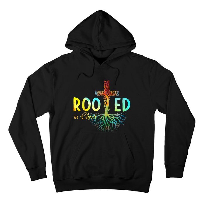 Rooted In Christ Faith Christian Jesus Lovers Hoodie