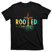 Rooted In Christ Faith Christian Jesus Lovers T-Shirt