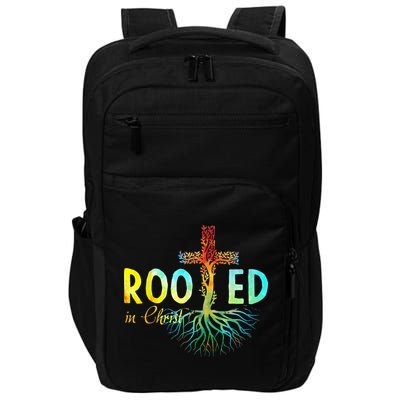 Rooted In Christ Faith Christian Jesus Lovers Impact Tech Backpack