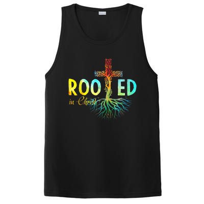 Rooted In Christ Faith Christian Jesus Lovers PosiCharge Competitor Tank