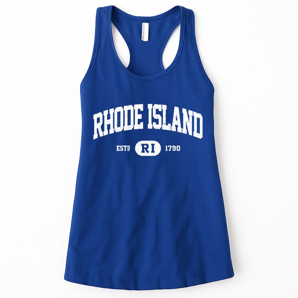 Rhode Island Cute Gift Retro Vintage Rhode Island Gift Ri Womens Tank Top