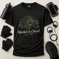 Rooted In Christ Christian Jesus Cooling Performance Crew T-Shirt