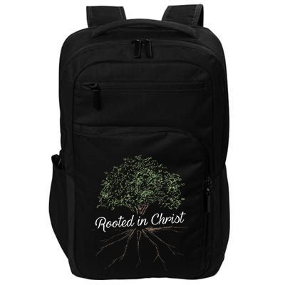 Rooted In Christ Christian Jesus Impact Tech Backpack