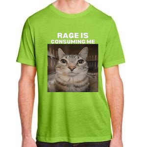 Rage Is Consuming Me Meme Cat Meme Internet Memes Funny Meme Adult ChromaSoft Performance T-Shirt