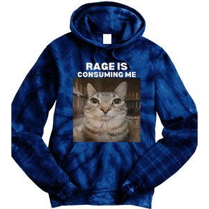 Rage Is Consuming Me Meme Cat Meme Internet Memes Funny Meme Tie Dye Hoodie