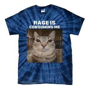 Rage Is Consuming Me Meme Cat Meme Internet Memes Funny Meme Tie-Dye T-Shirt