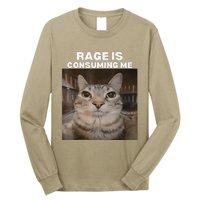 Rage Is Consuming Me Meme Cat Meme Internet Memes Funny Meme Long Sleeve Shirt