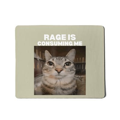 Rage Is Consuming Me Meme Cat Meme Internet Memes Funny Meme Mousepad