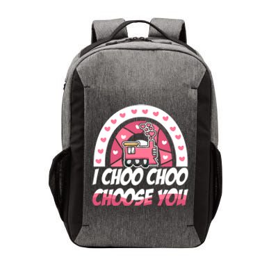 Rainbow I Choo Choo Choose You Valentines Day Train Gift Vector Backpack