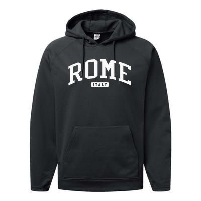 Rome Italy College Performance Fleece Hoodie