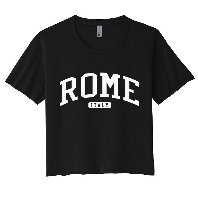 Rome Italy College Crop Top