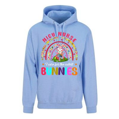 Rainbow I Care For The Cutest Bunnies Nicu Nurse Easter Day Cute Gift Unisex Surf Hoodie