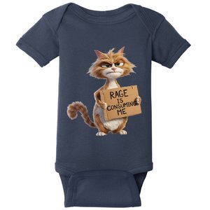 Rage Is Consuming Me Meme Cat Meme Oddly Specific Memes Joke Baby Bodysuit