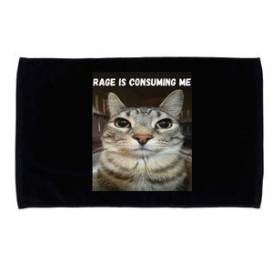 Rage Is Consuming Me Cat Microfiber Hand Towel