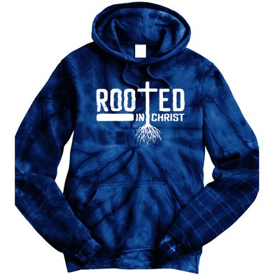 Rooted In Christ Religious Tie Dye Hoodie