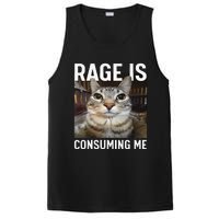 Rage Is Consuming Me Funny Cat Meme Gift PosiCharge Competitor Tank