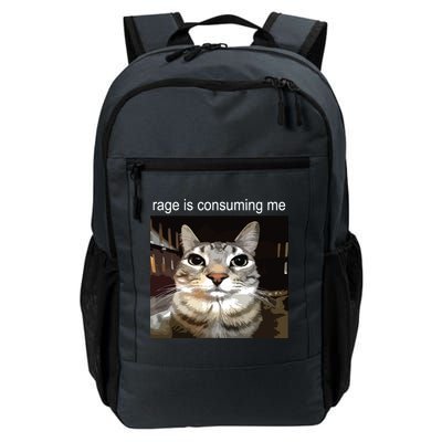 Rage Is Consuming Me Silly Staring Cat Meme Daily Commute Backpack