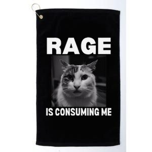 Rage Is Consuming Me Meme Cat Meme Oddly Specific Memes Joke Platinum Collection Golf Towel