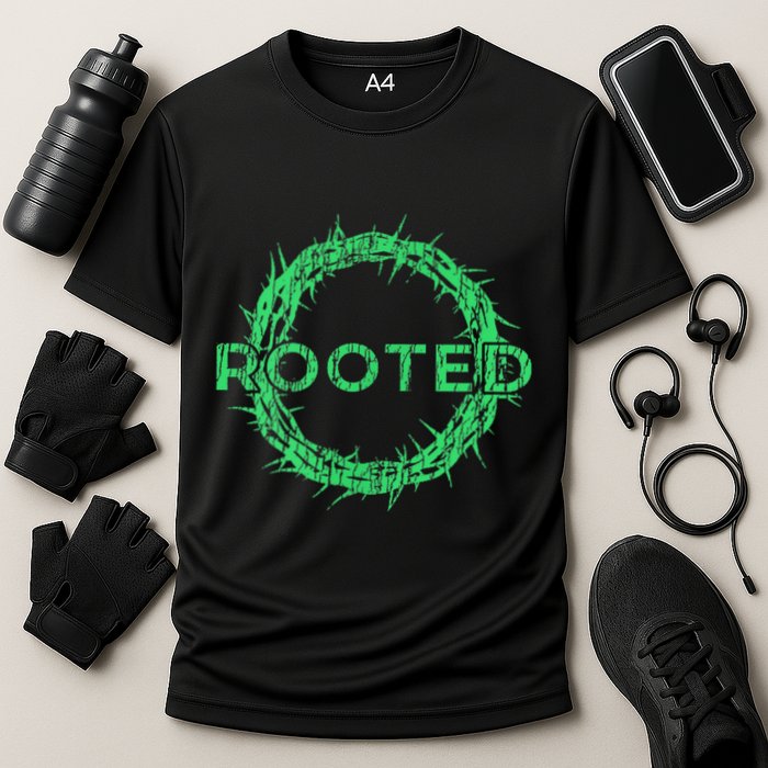 Rooted In Christ Having Your Roots Firmly In God Cooling Performance Crew T-Shirt