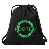 Rooted In Christ Having Your Roots Firmly In God Drawstring Bag