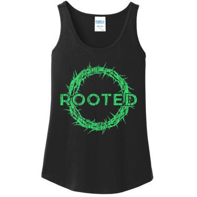 Rooted In Christ Having Your Roots Firmly In God Ladies Essential Tank