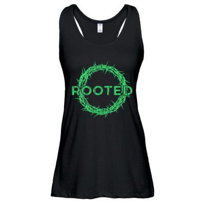 Rooted In Christ Having Your Roots Firmly In God Ladies Essential Flowy Tank