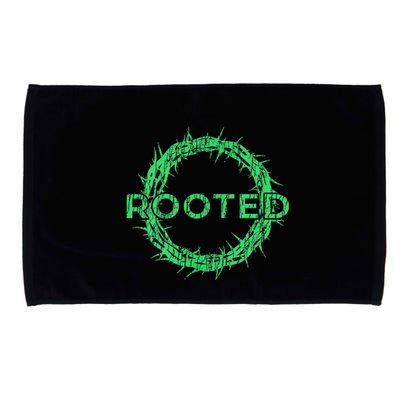 Rooted In Christ Having Your Roots Firmly In God Microfiber Hand Towel