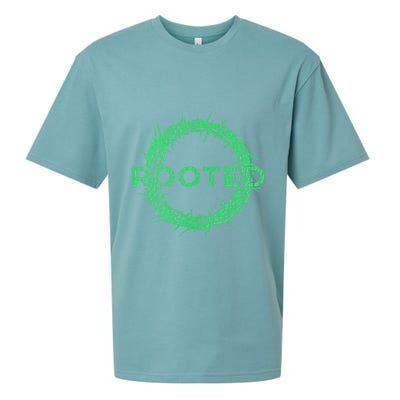 Rooted In Christ Having Your Roots Firmly In God Sueded Cloud Jersey T-Shirt