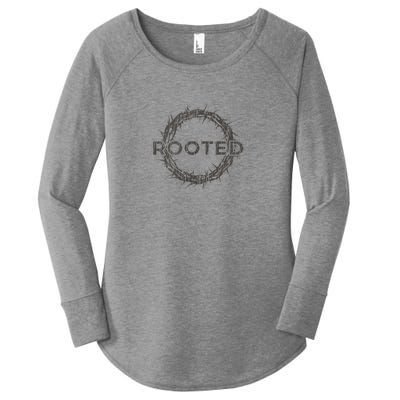 Rooted In Christ Women's Perfect Tri Tunic Long Sleeve Shirt