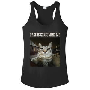 Rage Is Consuming Me Cat Ladies PosiCharge Competitor Racerback Tank