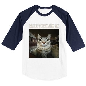 Rage Is Consuming Me Cat Baseball Sleeve Shirt