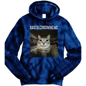 Rage Is Consuming Me Cat Tie Dye Hoodie