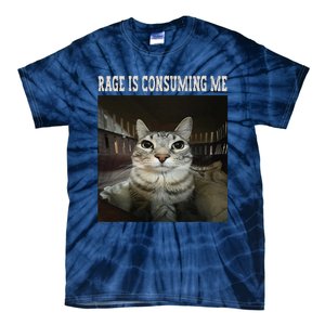 Rage Is Consuming Me Cat Tie-Dye T-Shirt