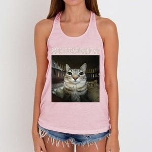 Rage Is Consuming Me Cat Women's Knotted Racerback Tank