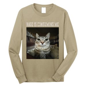 Rage Is Consuming Me Cat Long Sleeve Shirt