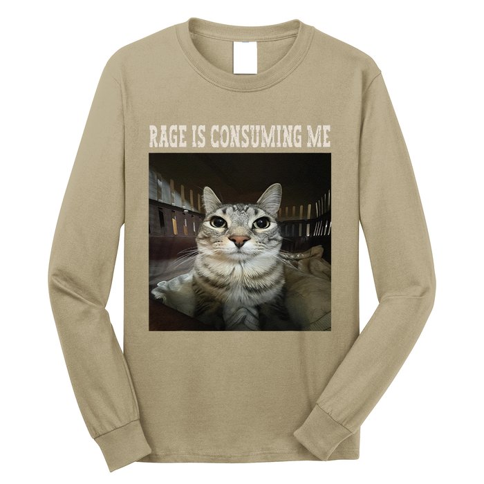 Rage Is Consuming Me Cat Long Sleeve Shirt