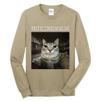 Rage Is Consuming Me Cat Tall Long Sleeve T-Shirt