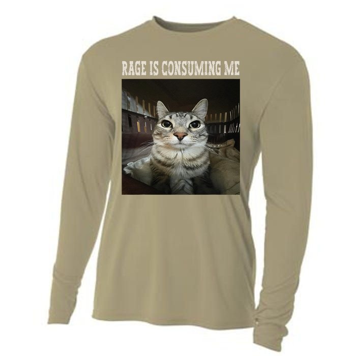 Rage Is Consuming Me Cat Cooling Performance Long Sleeve Crew