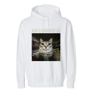 Rage Is Consuming Me Cat Garment-Dyed Fleece Hoodie