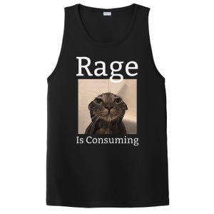 Rage Is Consuming Me Silly Staring Cat Meme PosiCharge Competitor Tank