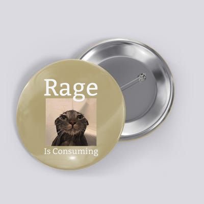 Rage Is Consuming Me Silly Staring Cat Meme Button