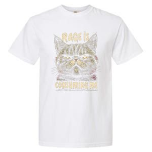 Rage Is Consuming Me Cat Meme Garment-Dyed Heavyweight T-Shirt