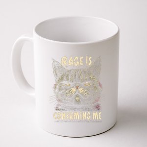 Rage Is Consuming Me Cat Meme Coffee Mug