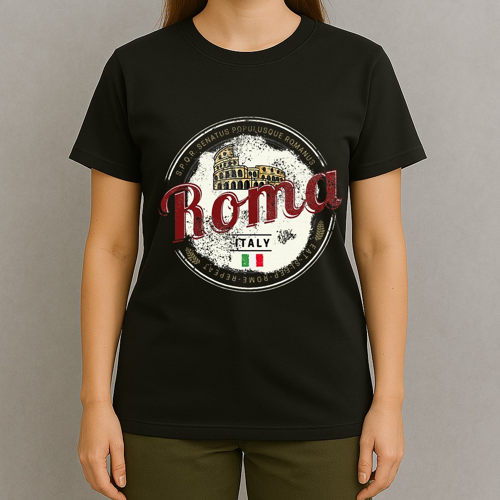 Rome Italy Colosseum Vintage Souvenir T-Shirt