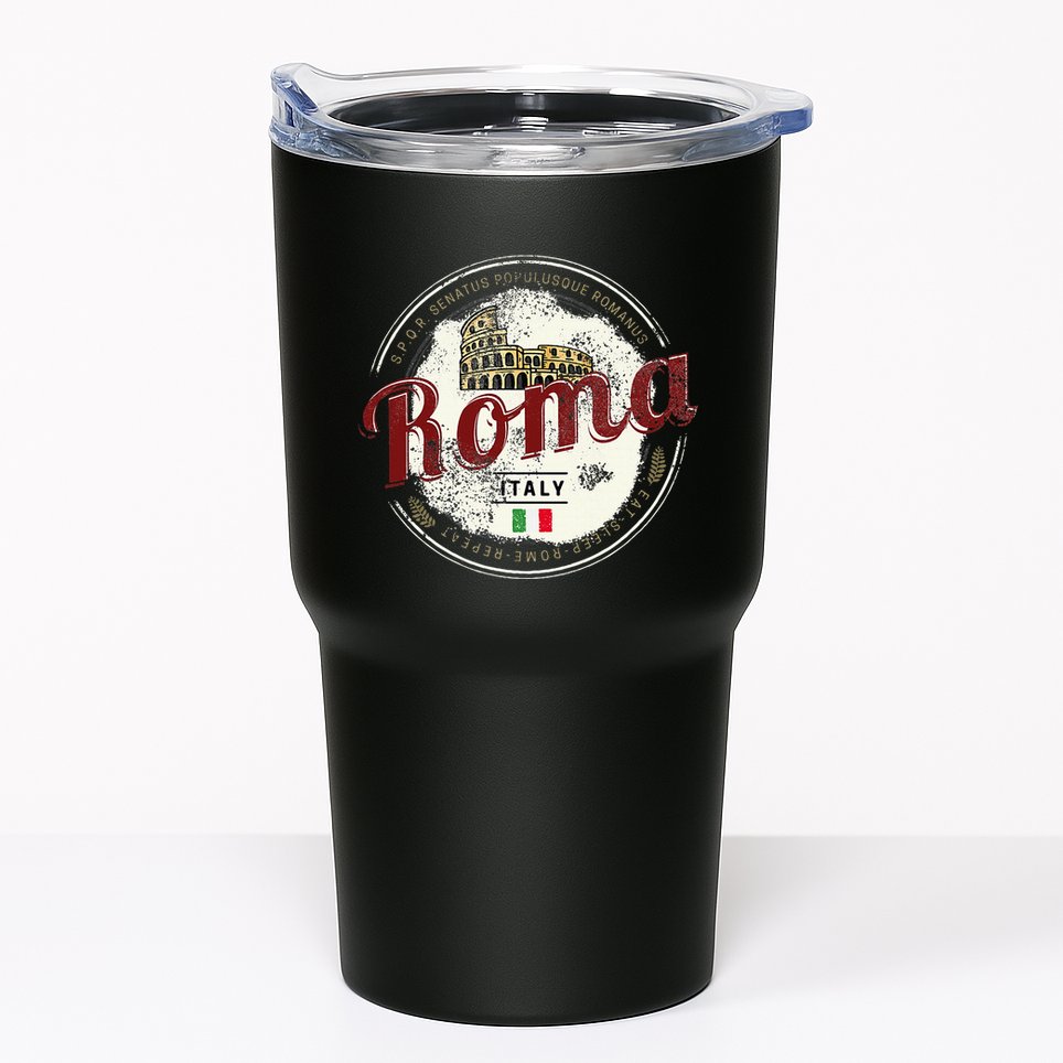 Rome Italy Colosseum Vintage Souvenir Tumbler