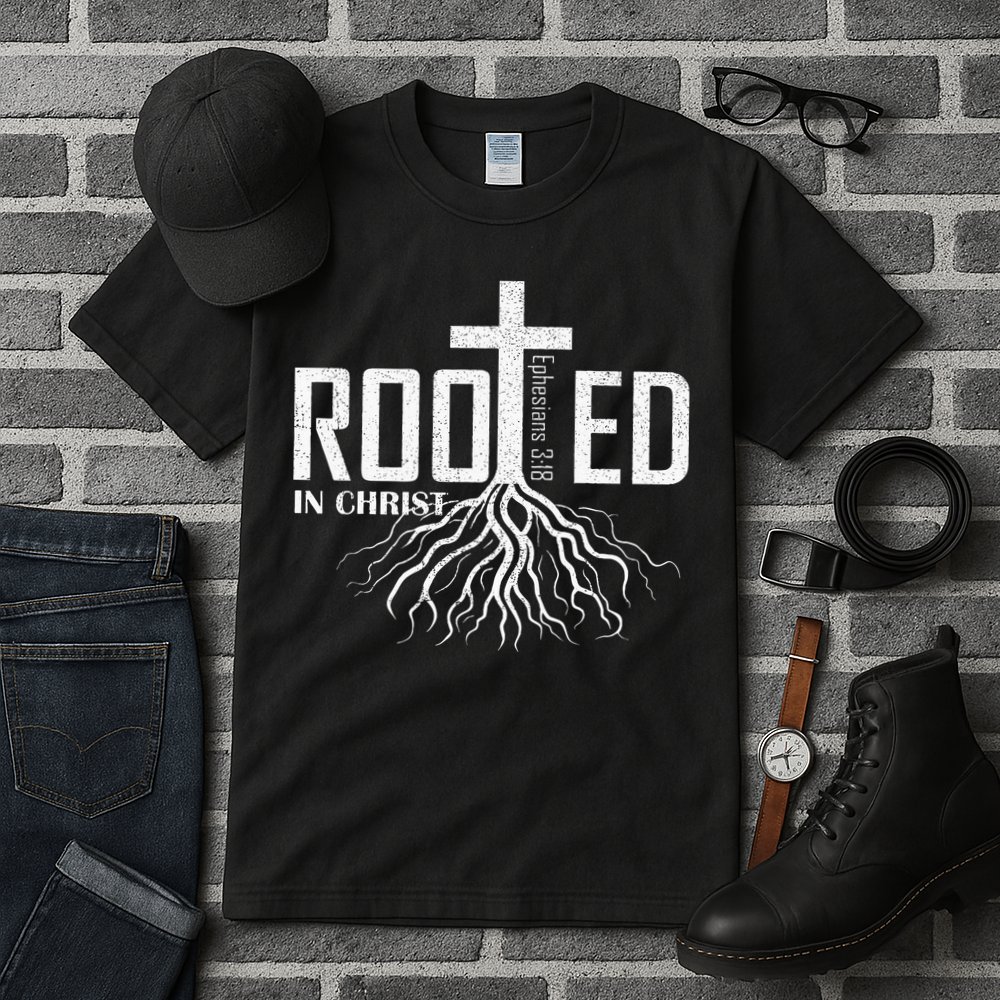 Rooted In Christ Christian Religious Christian Tall T-Shirt