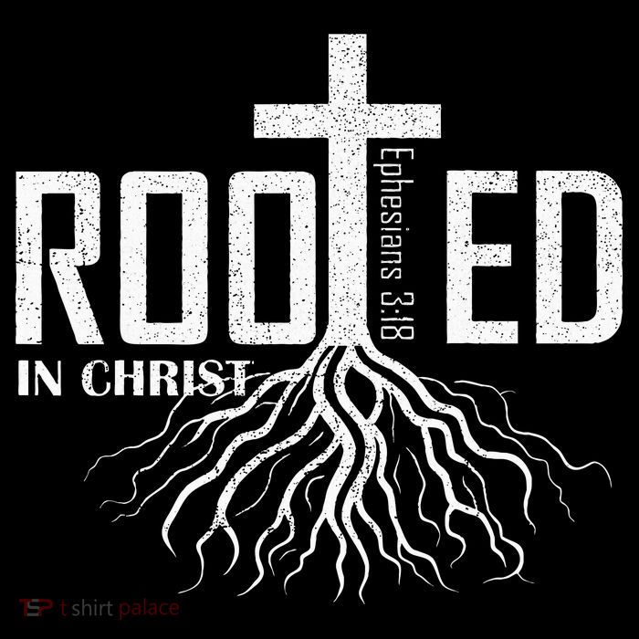 Rooted In Christ Christian Religious Christian 7-Panel Snapback Hat