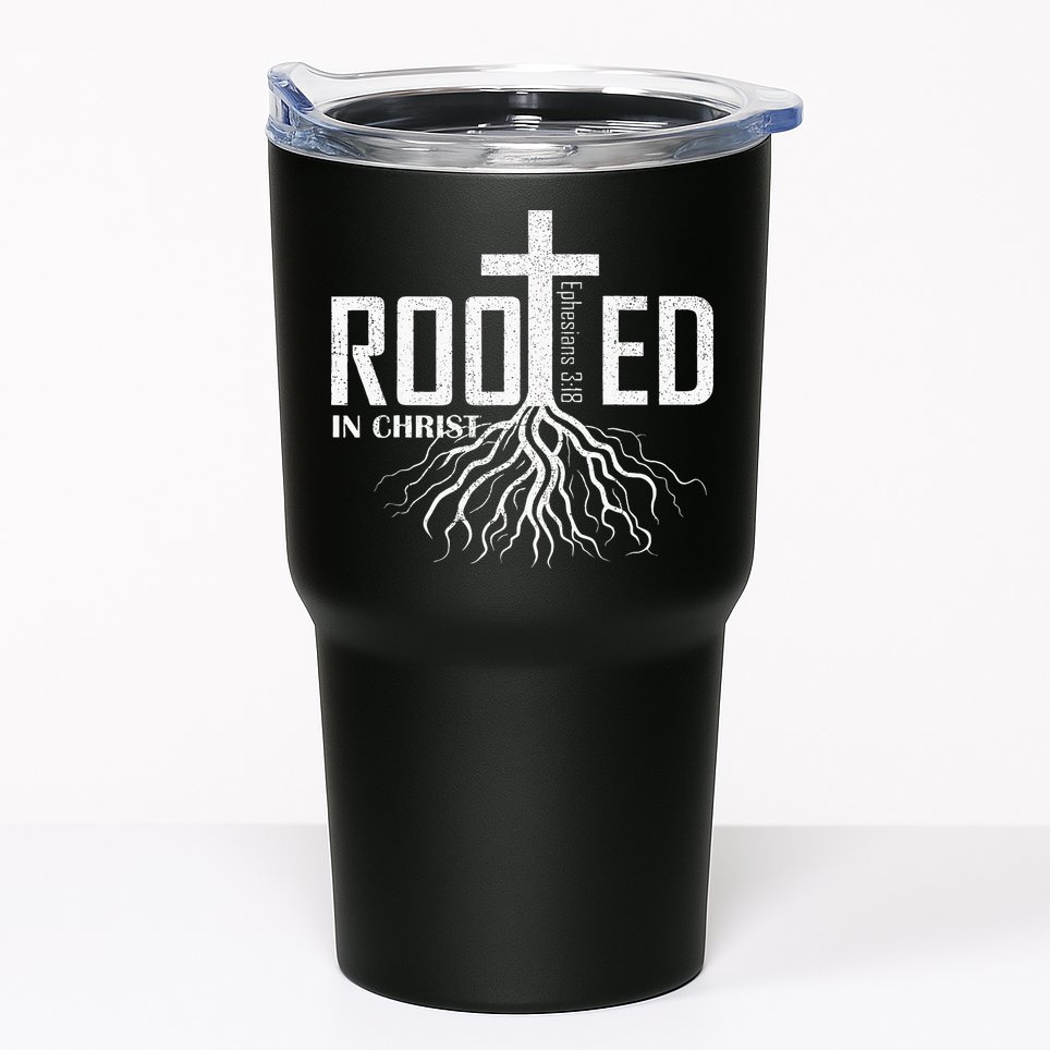 Rooted In Christ Christian Religious Christian Tumbler